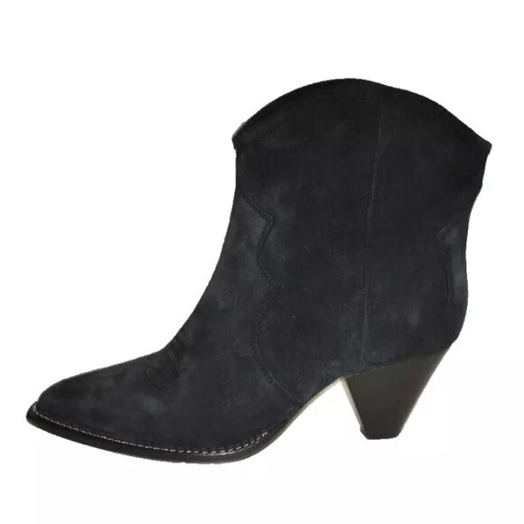 New! Isabel MarantDarizo 60MM Suede Booties Faded Black Size 41 11 US DD477 - Picture 3 of 6